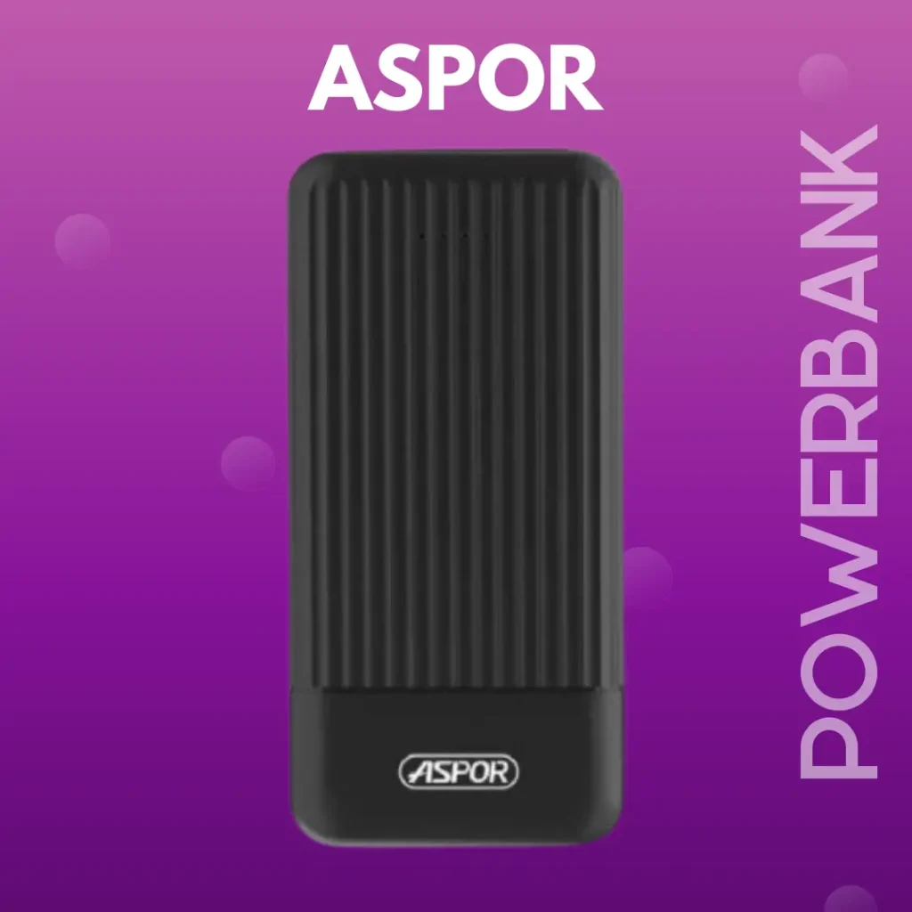 Aspor A323 Power Bank 10000mAh 2 Outputs